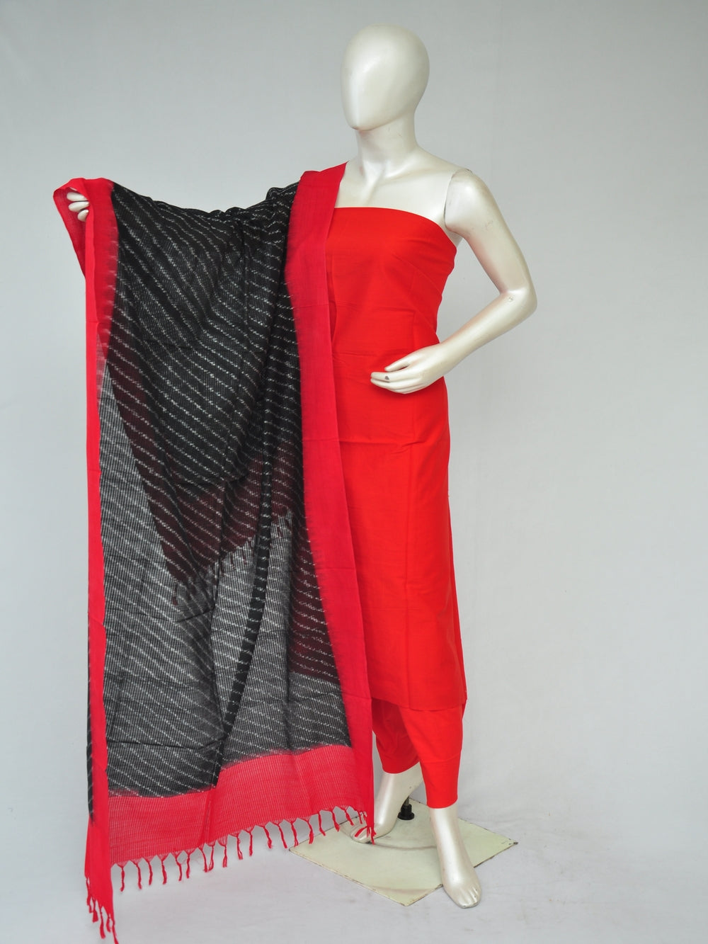 Double Ikkat Dupatta Dress Material   [D80130006]