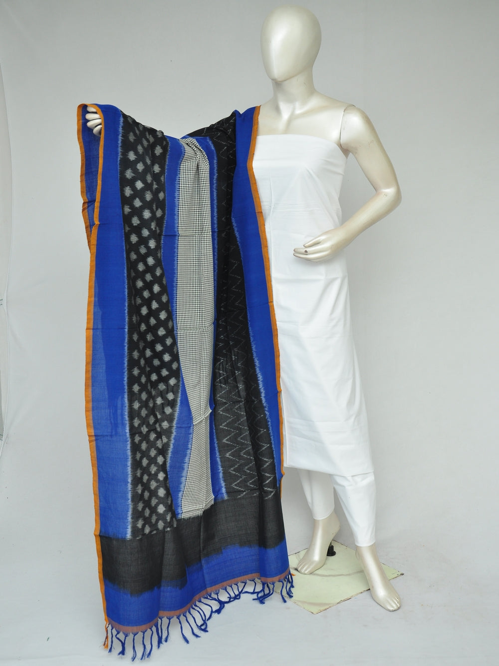 Double Ikkat Dupatta Dress Material   [D80130028]