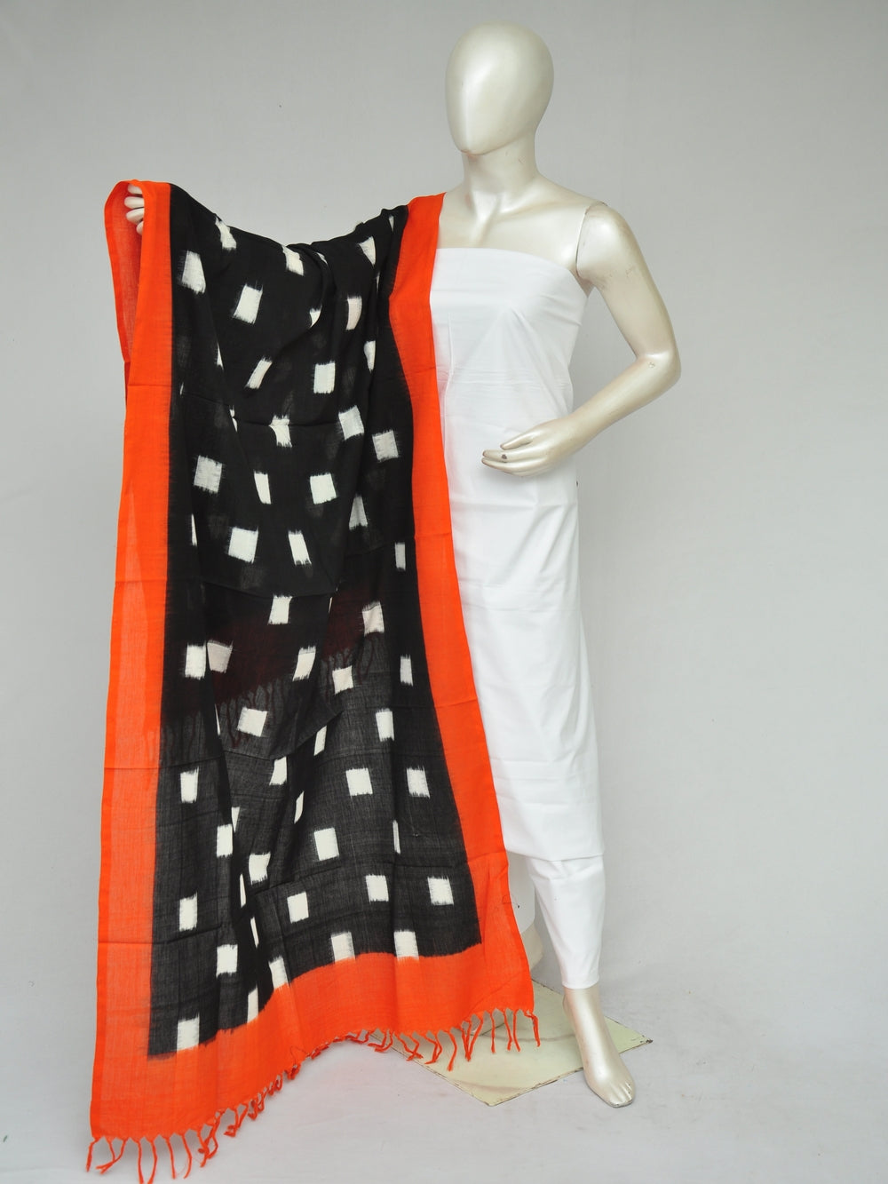 Double Ikkat Dupatta Dress Material    [D80130046]