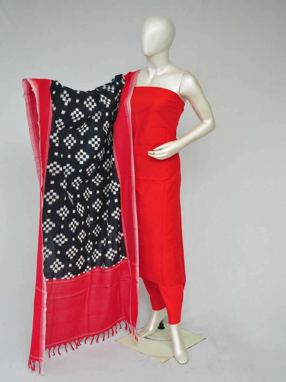 Double Ikkat Dupatta Dress Material  [D80130050]