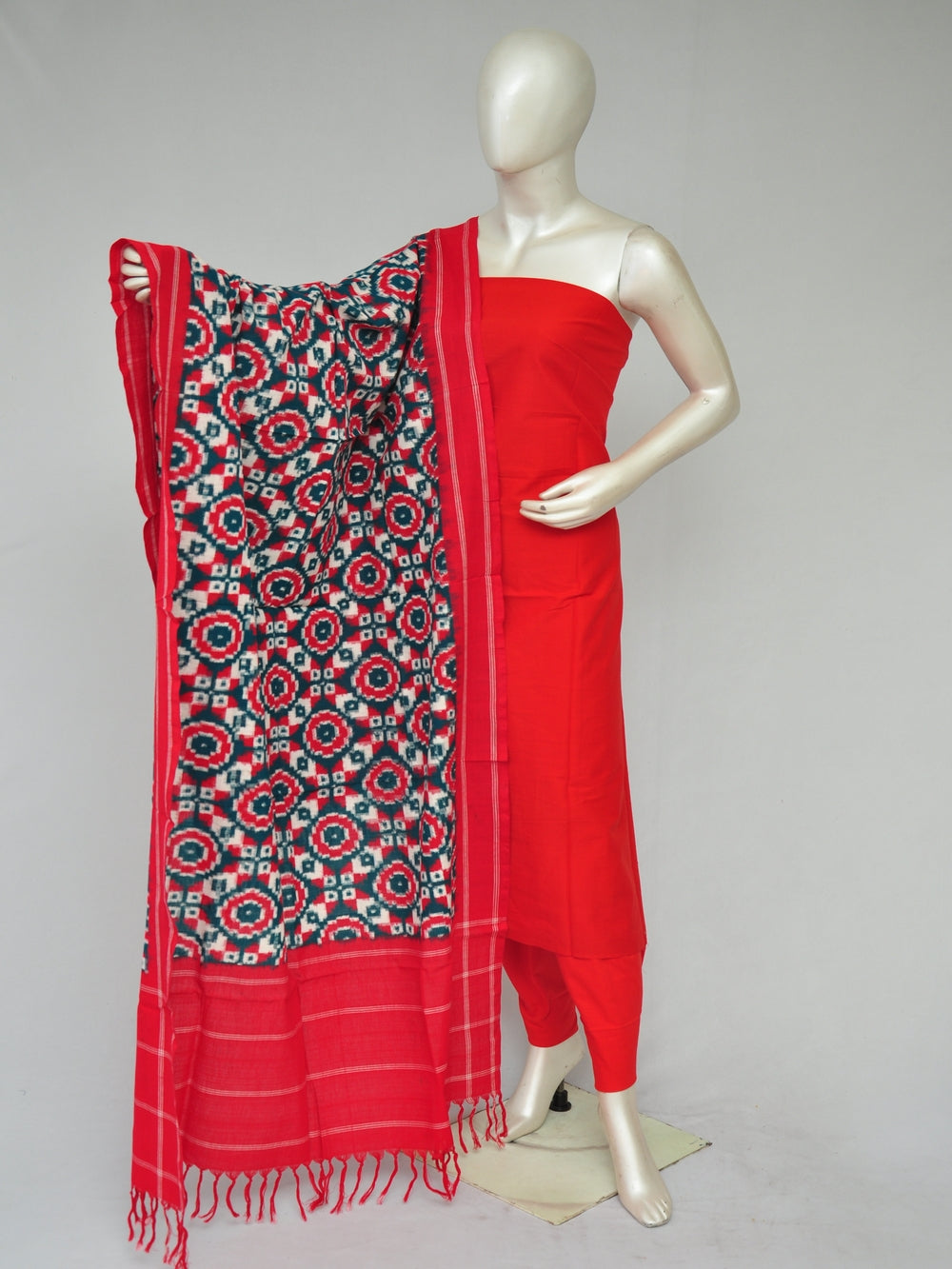 Double Ikkat Dress Material   [D80130052]