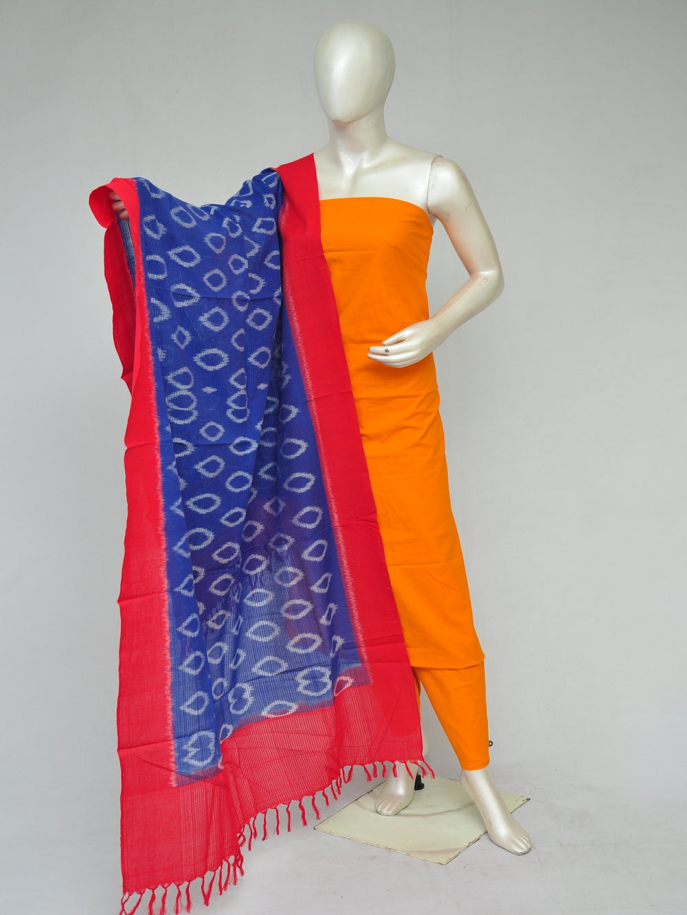 Double Ikkat Dupatta Dress Material   [D80131098]