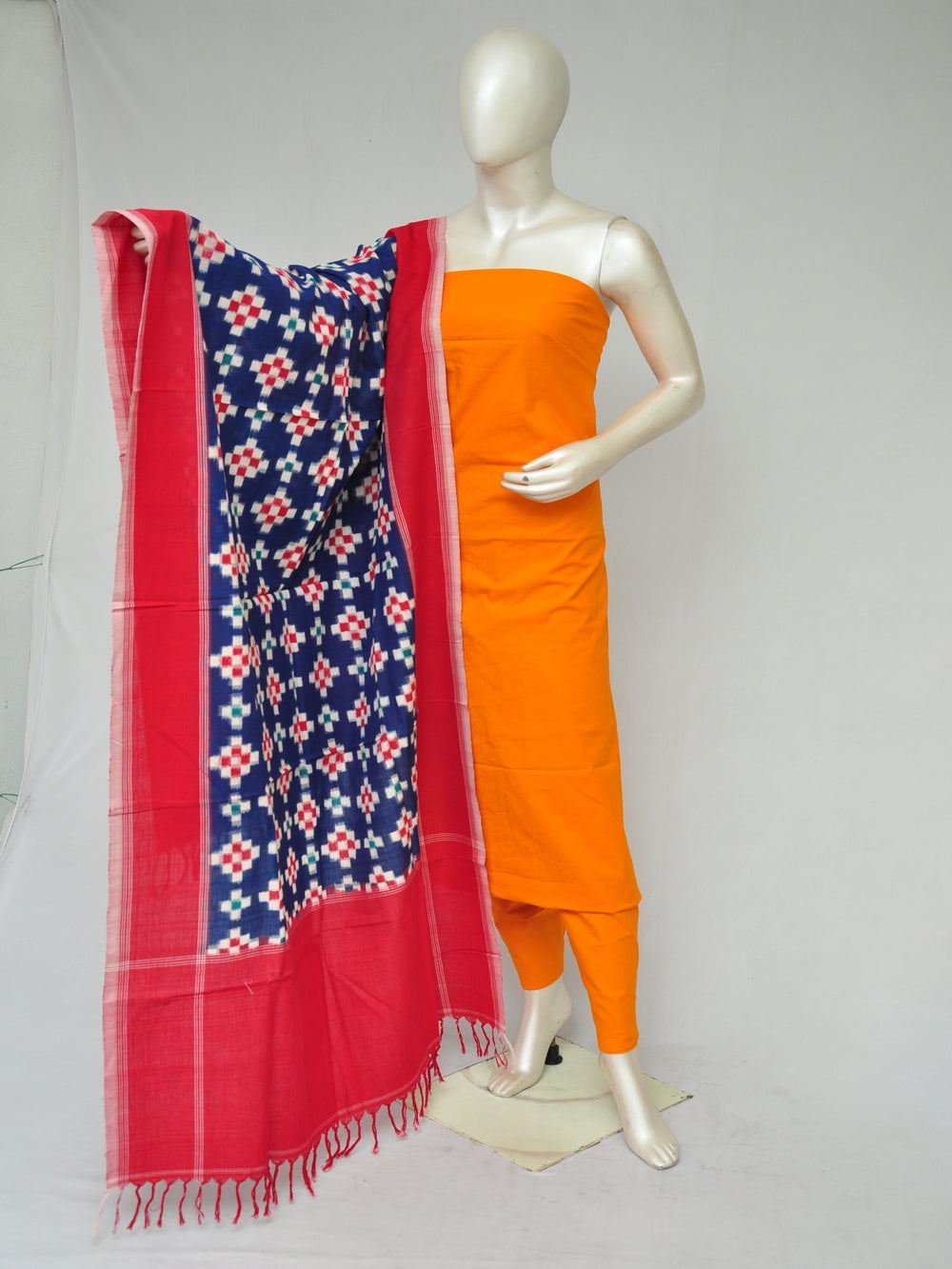 Double Ikkat Dupatta Dress Material  [D80131114]