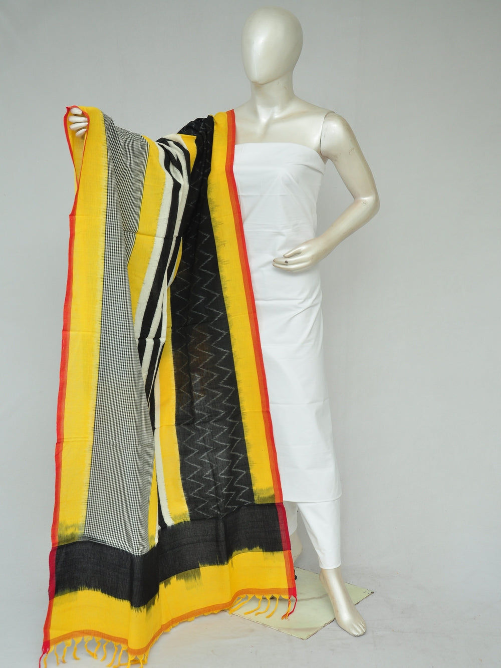 Double Ikkat Dupatta Dress Material [D80201240]