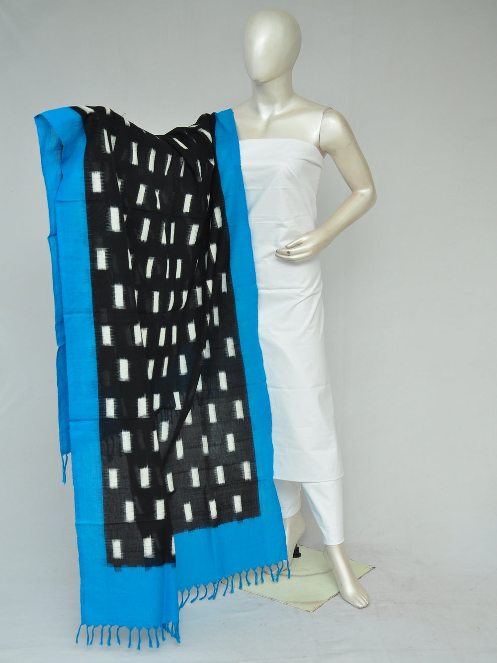 Double Ikkat Dupatta Dress Material   [D80201250]