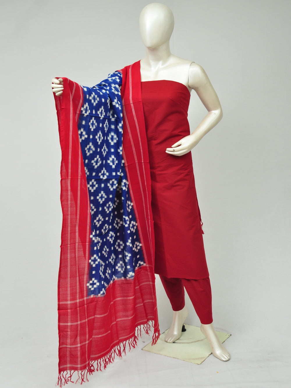 Double Ikkat Dupatta Dress Material  [D80223162]