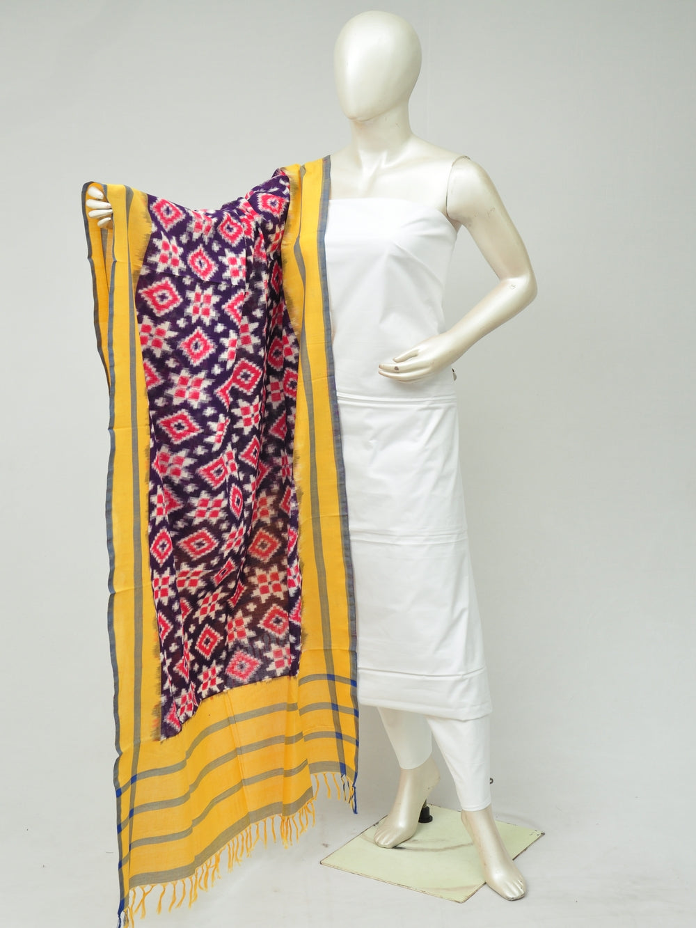 Double Ikkat Dress Material   [D80223132]