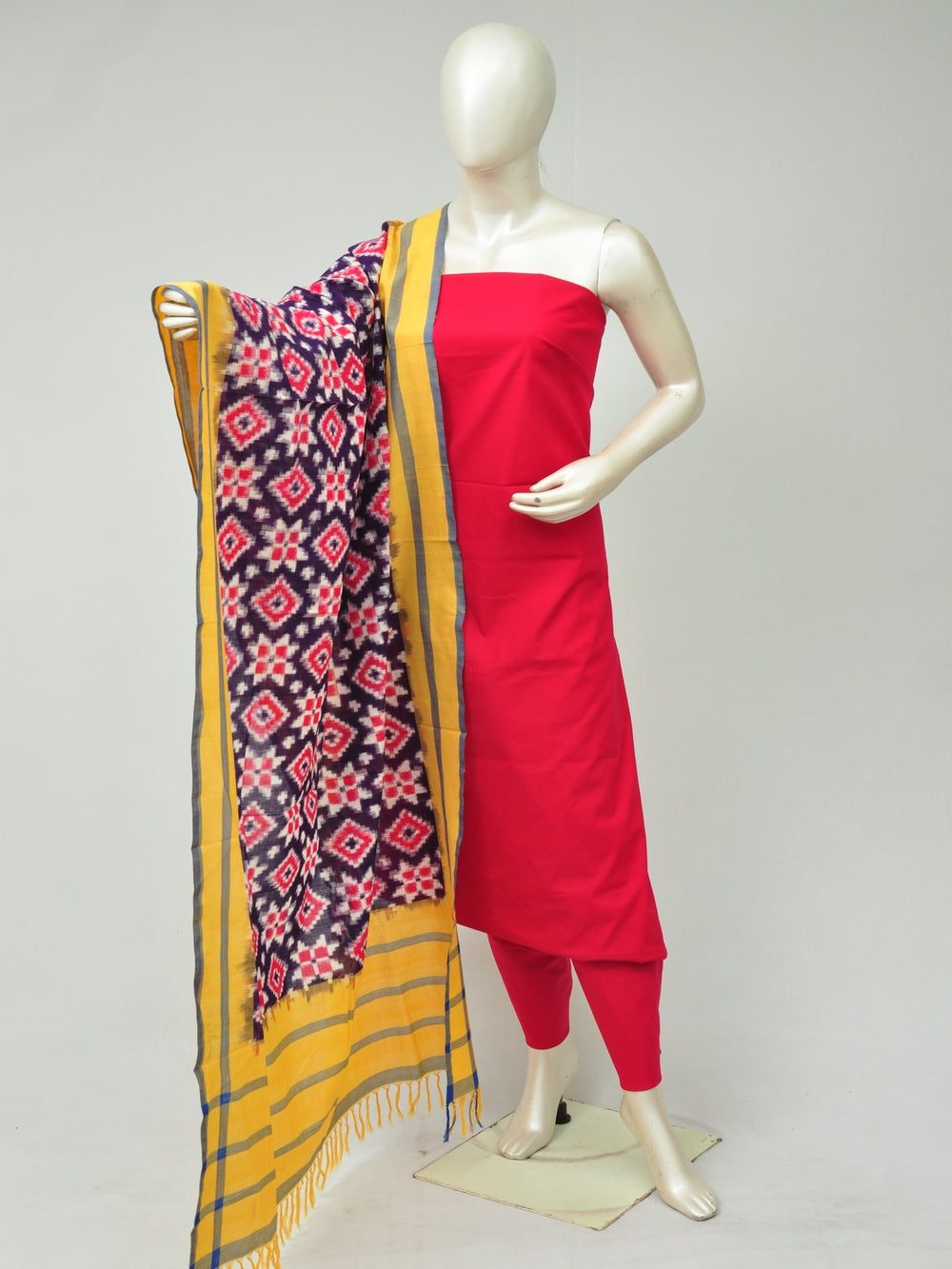 Double Ikkat Dress Material   [D80223139]