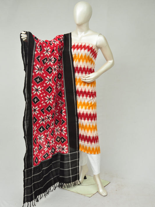 Double Ikkat Designer Dress Material  [D80401042]