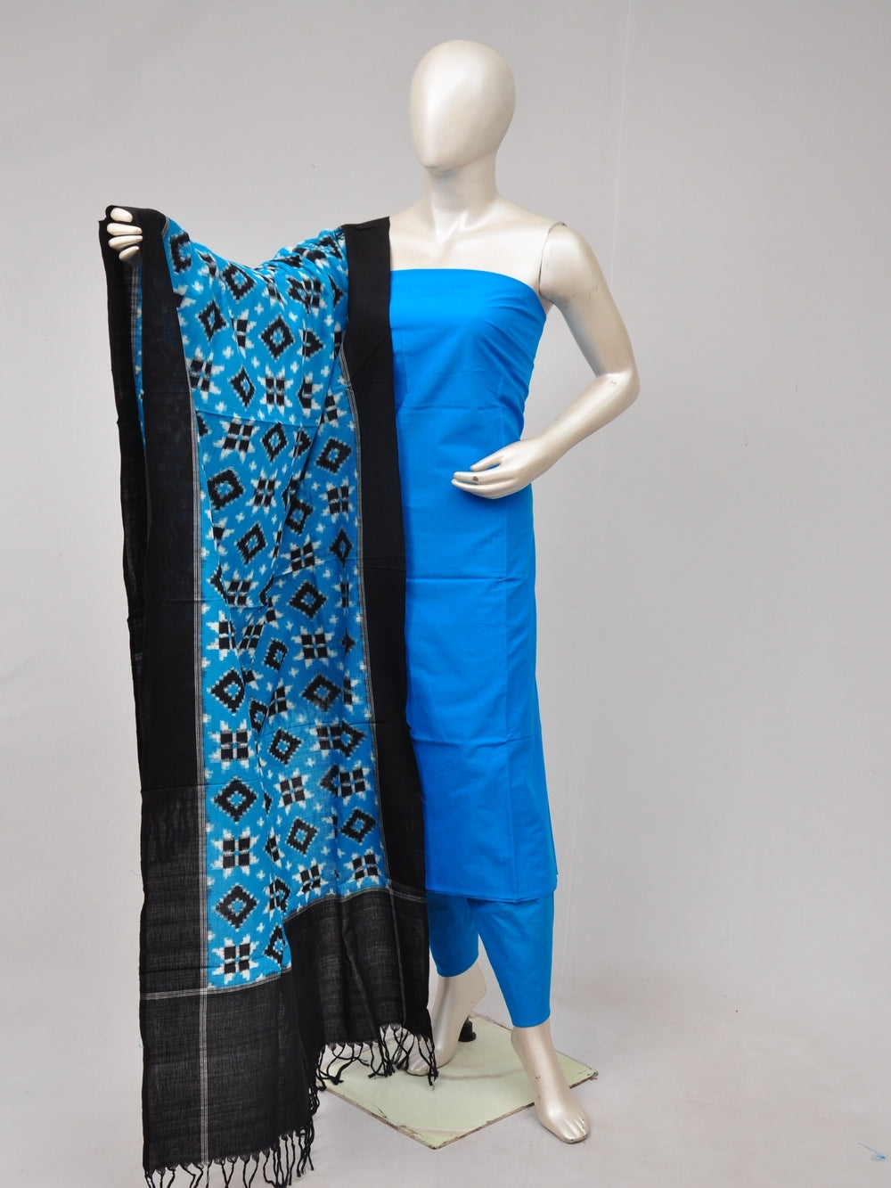 Double Ikkat Dress Material   [D80528033]