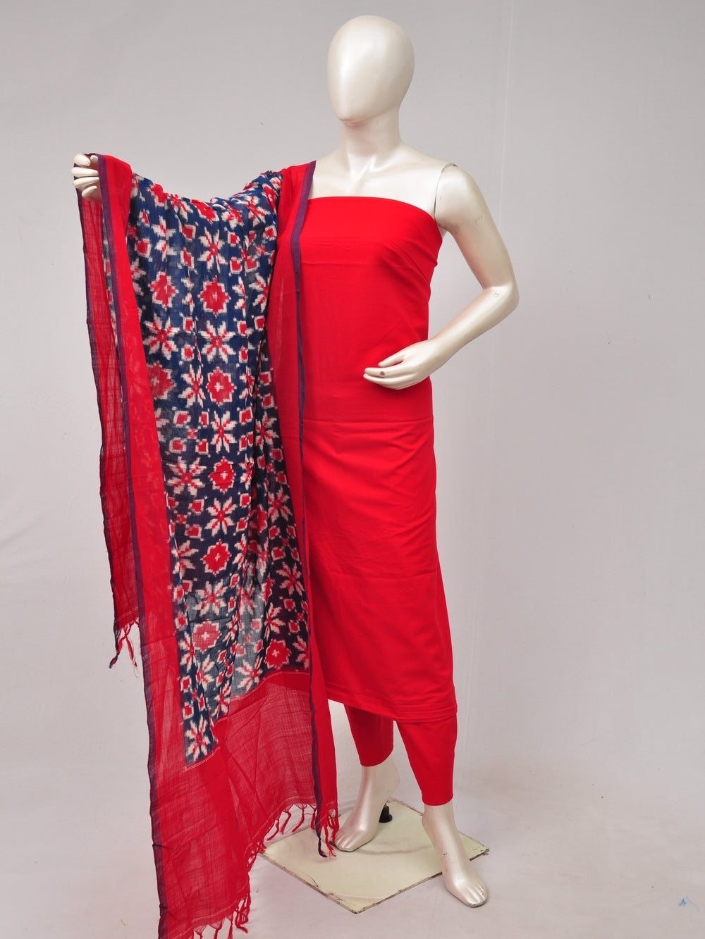 Double Ikkat Dress Material   [D80528034]