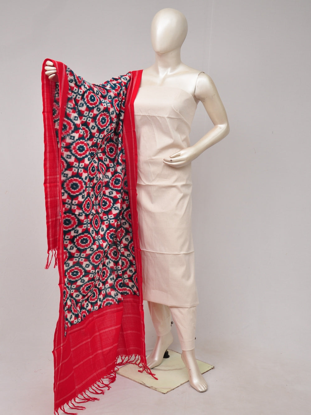Double Ikkat Dress Material   [D80529043]