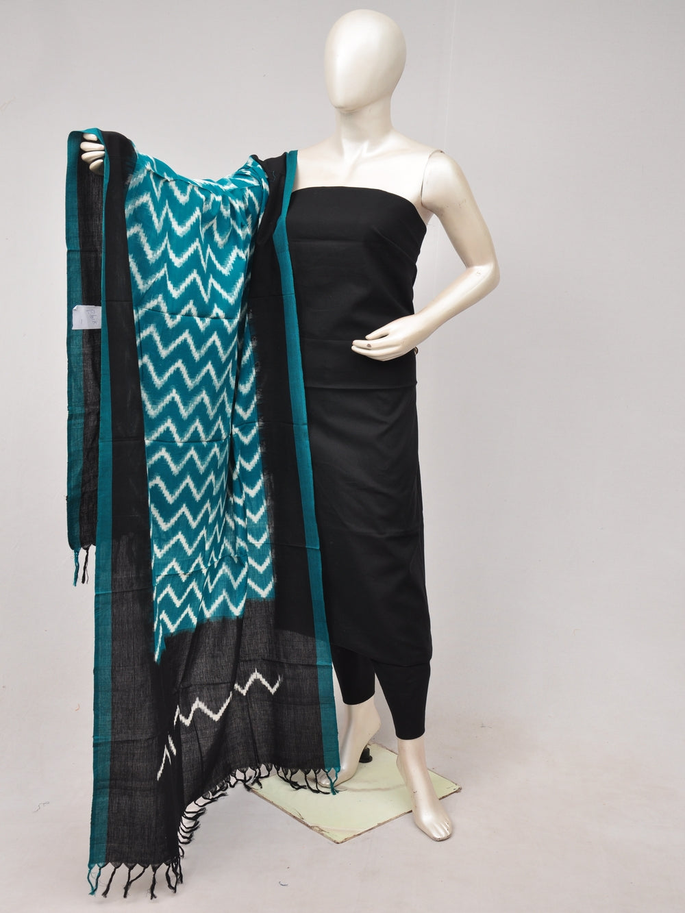 Double Ikkat Dupatta Dress Material  [D80612359]