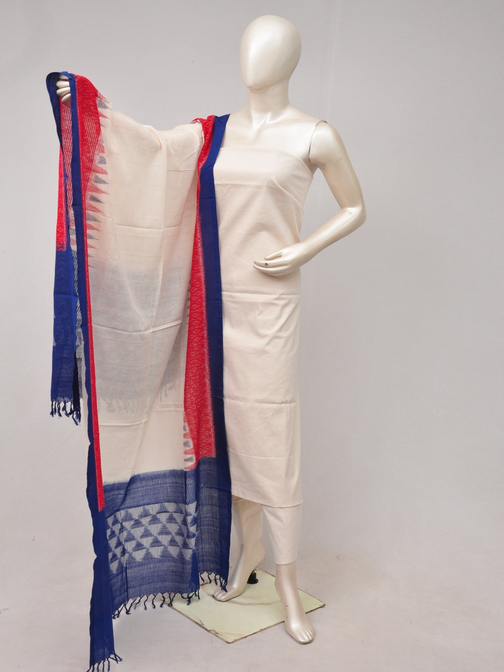 Double Ikkat Dupatta Dress Material  [D80612366]