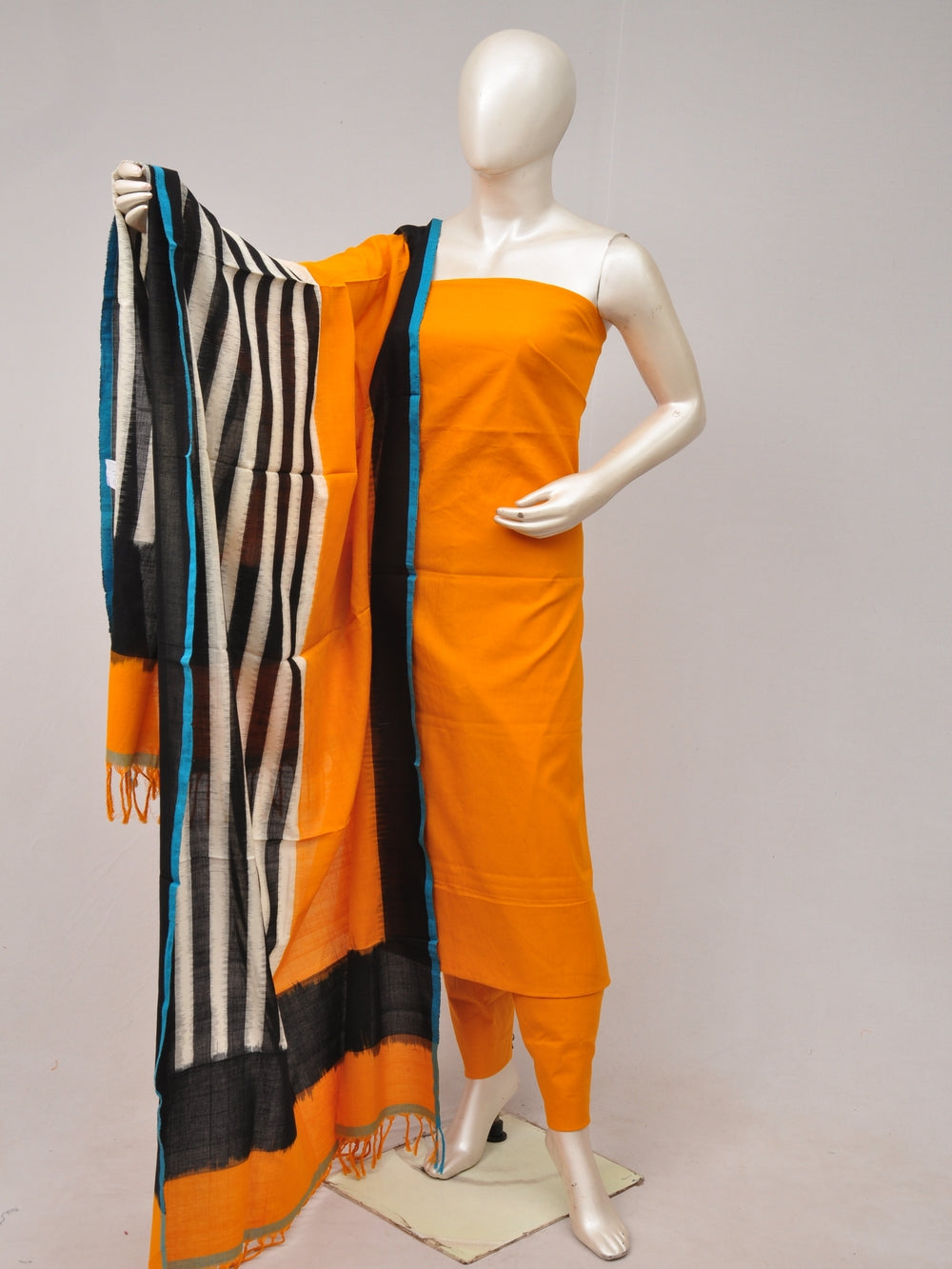 Double Ikkat Dupatta Dress Material  [D80612370]