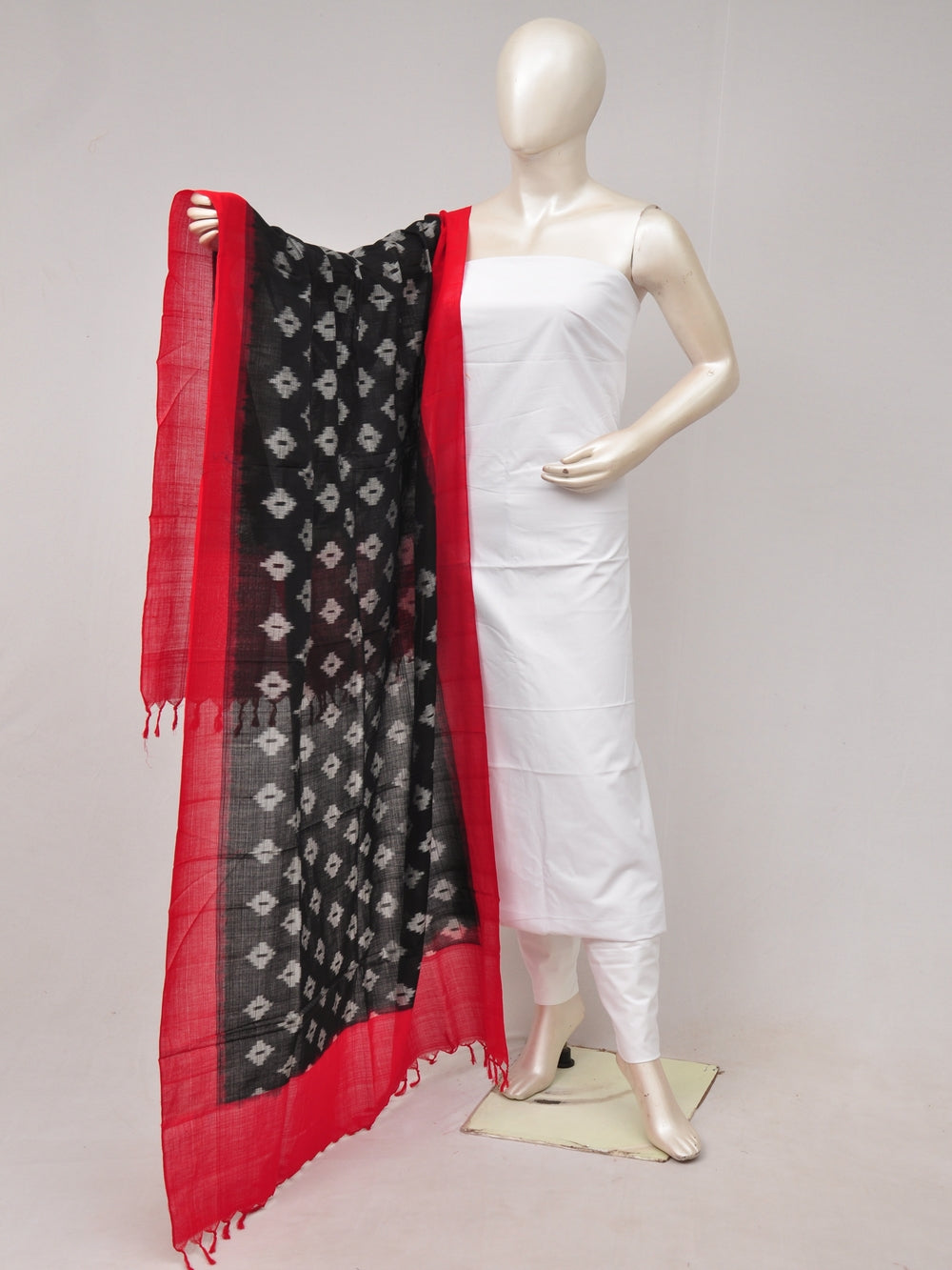 Double Ikkat Dupatta Dress Material  [D80612306]