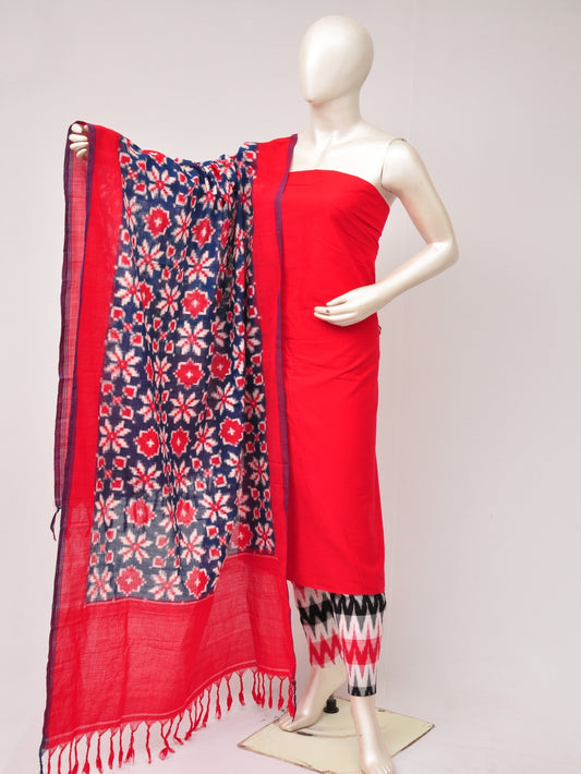 Pochampally Double Ikkat Designer Dress Material [D80703563]