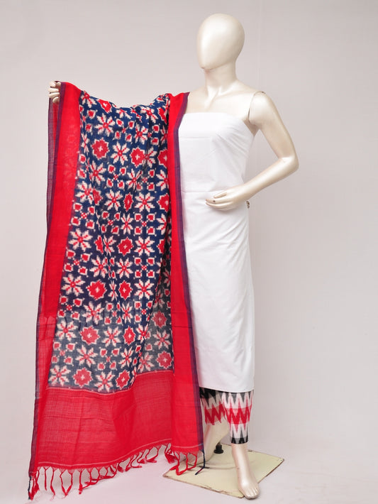 Pochampally Double Ikkat Designer Dress Material [D80703568]