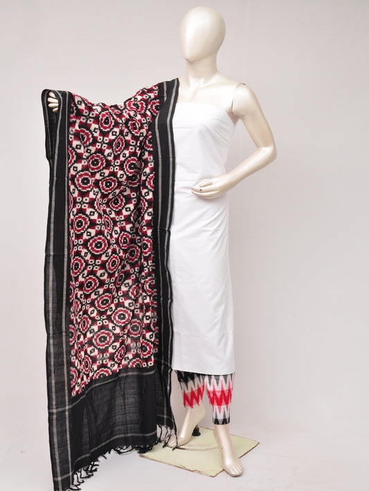 Pochampally Double Ikkat Designer Dress Material [D80703569]