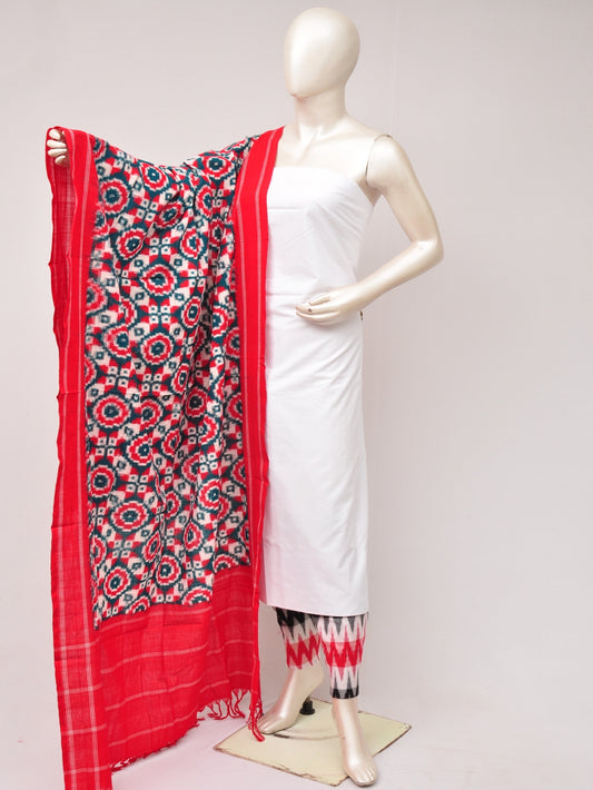 Pochampally Double Ikkat Designer Dress Material [D80703574]