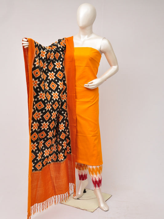 Pochampally Double Ikkat Designer Dress Material [D80703575]