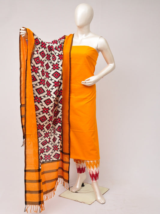 Pochampally Double Ikkat Designer Dress Material [D80703576]