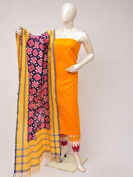 Pochampally Double Ikkat Designer Dress Material [D80703578]