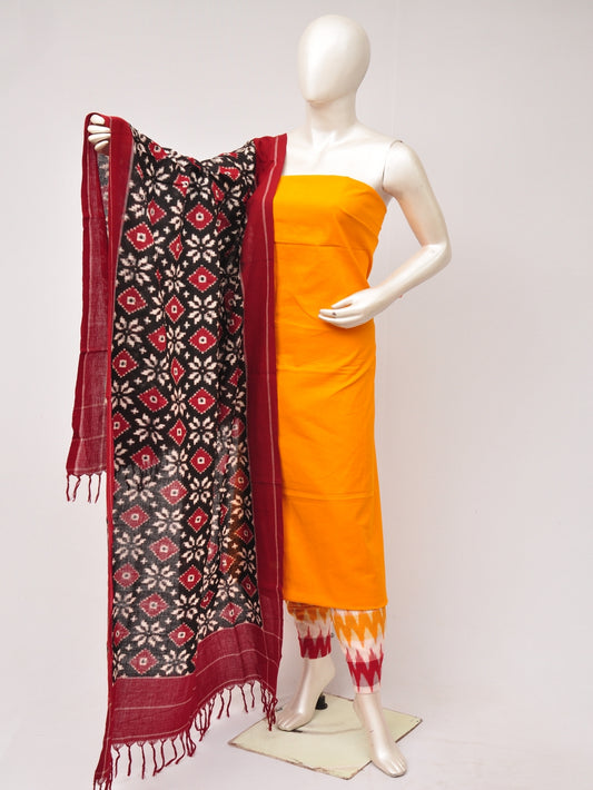 Pochampally Double Ikkat Designer Dress Material [D80703579]