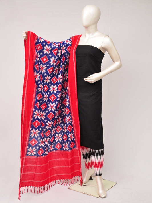 Pochampally Double Ikkat Designer Dress Material [D80703581]