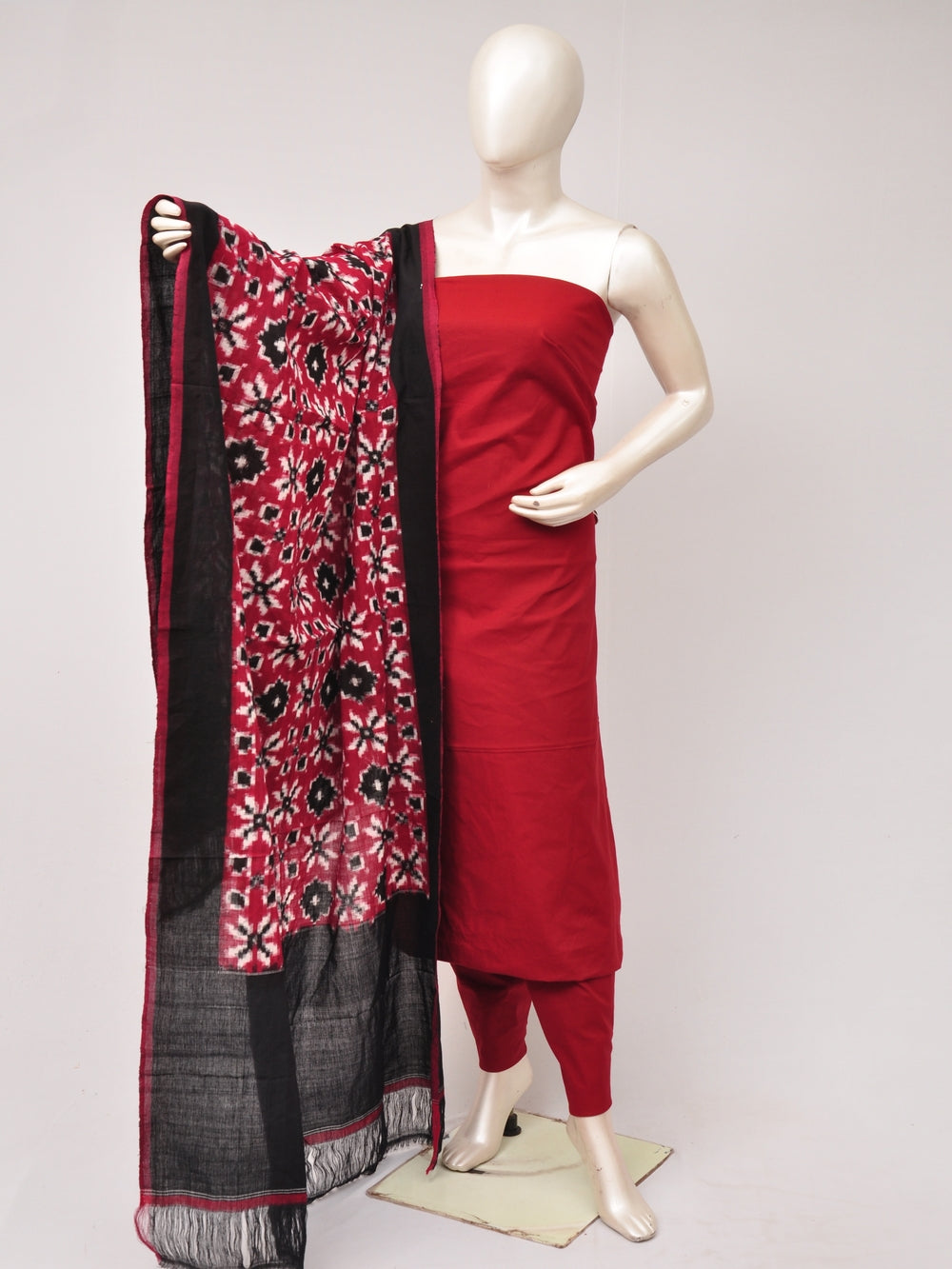 Double Ikkat Dress Material  [D80703595]