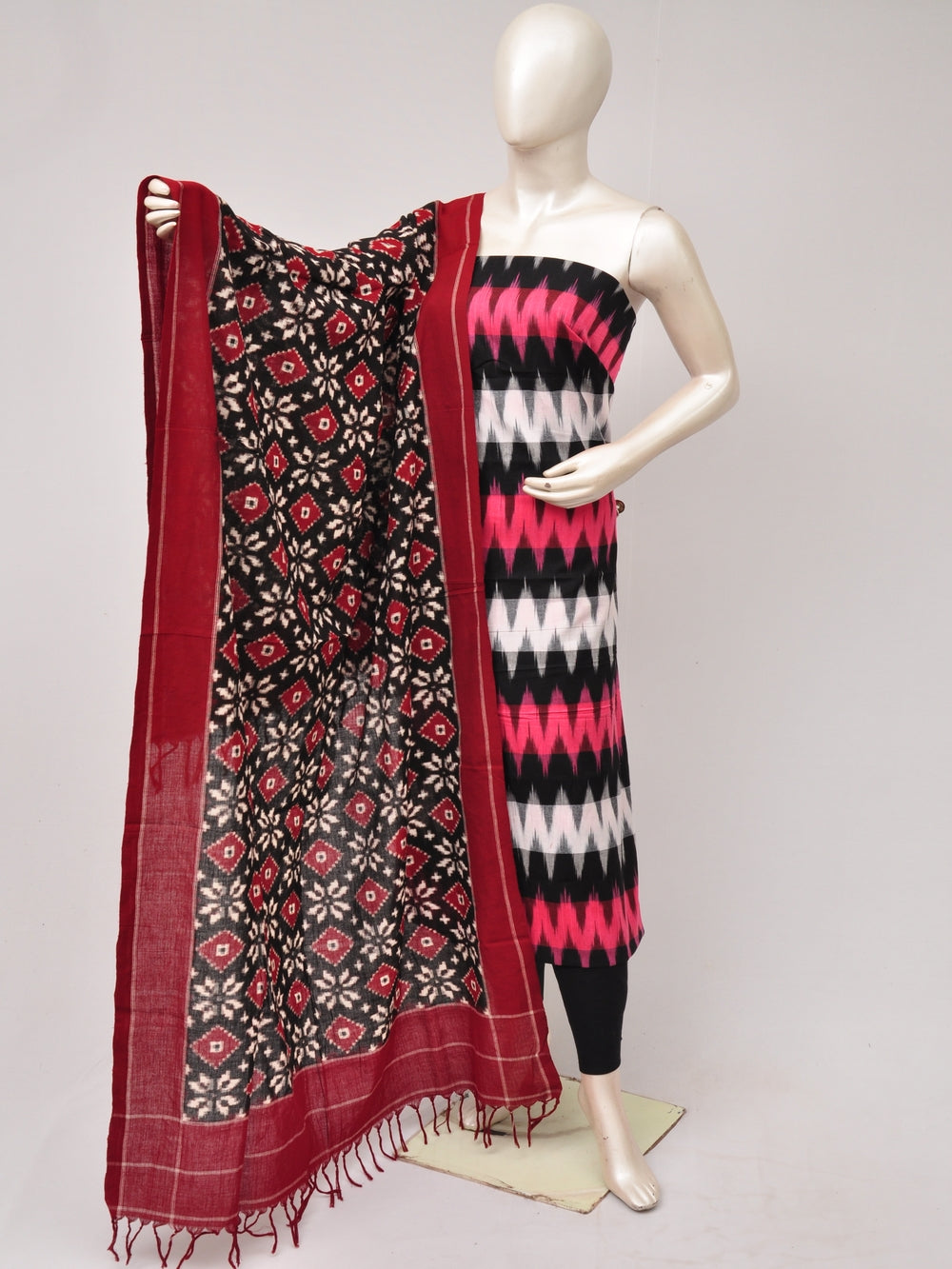 Double Ikkat Designer Dress Material  [D80705721]