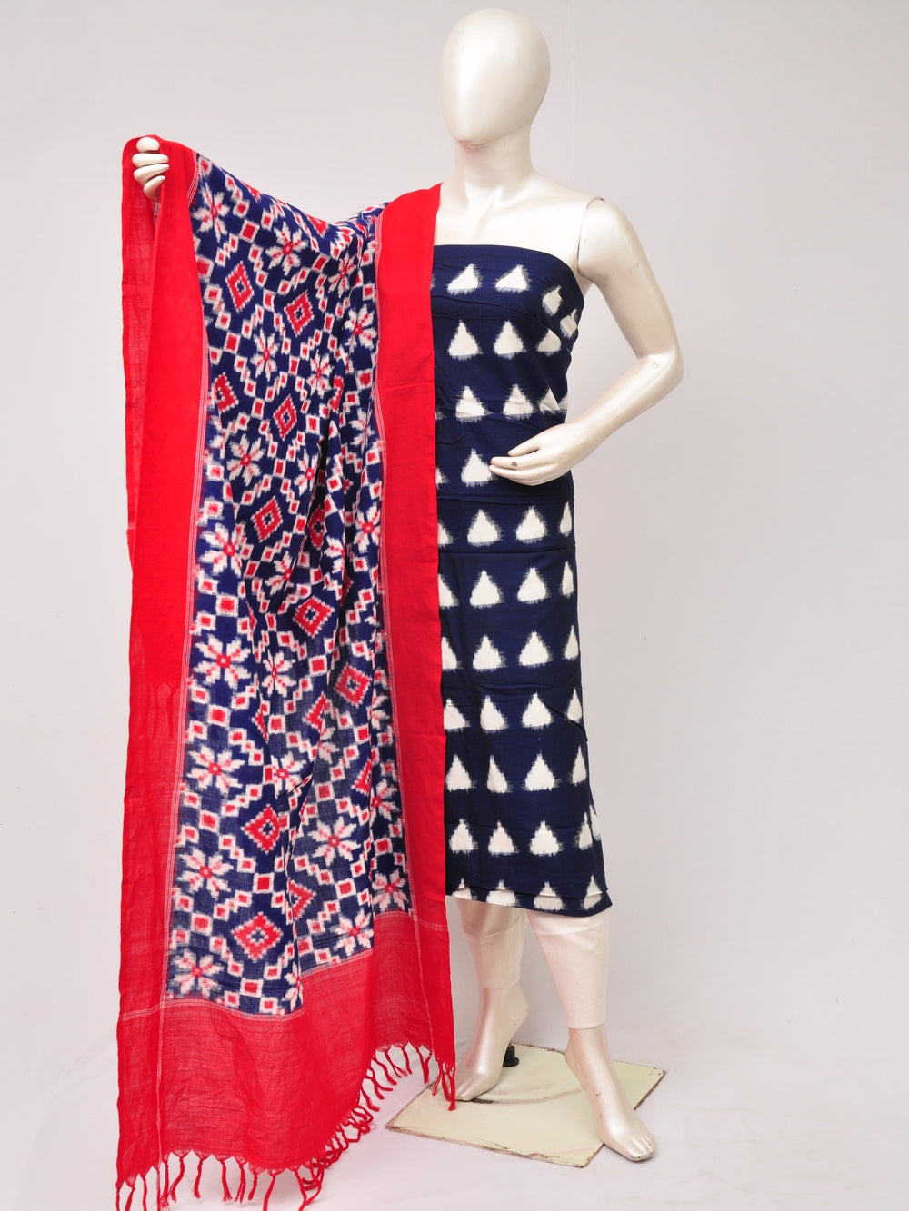 Double Ikkat Designer Dress Material [D80705653]