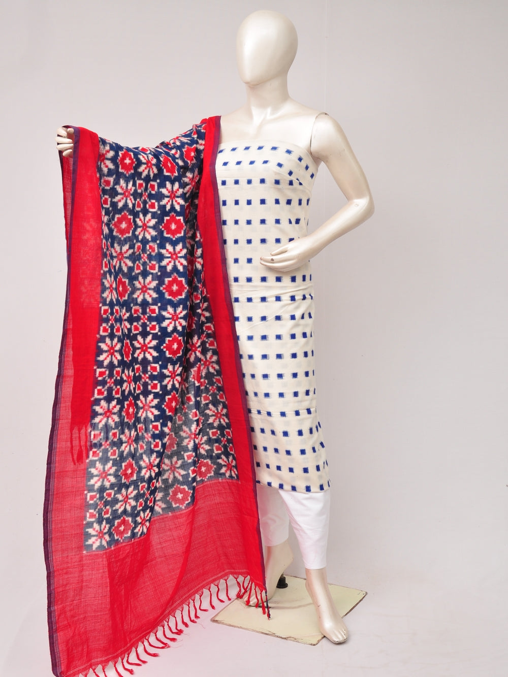 Double Ikkat Designer Dress Material [D80705666]