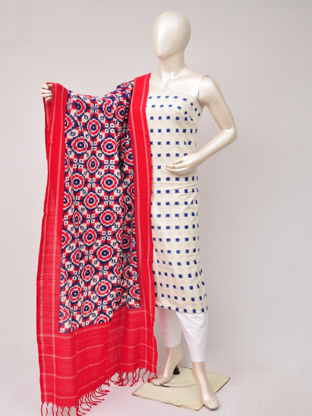 Double Ikkat Designer Dress Material [D80705667]