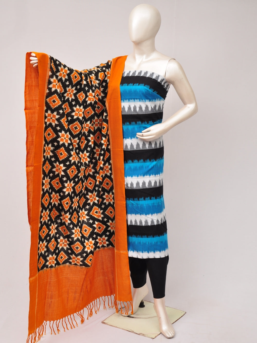Double Ikkat Designer Dress Material  [D80705708]