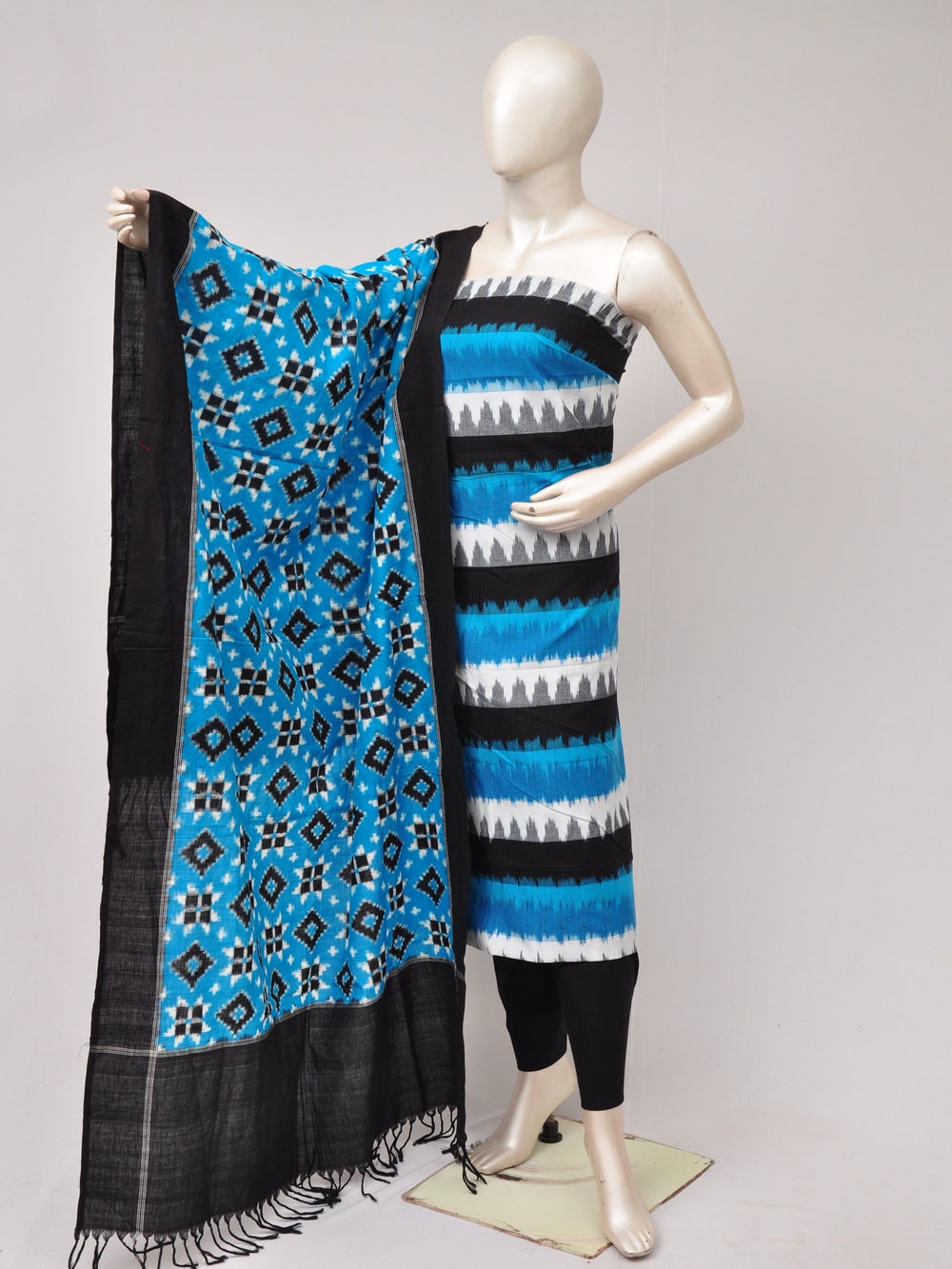 Double Ikkat Designer Dress Material  [D80705711]