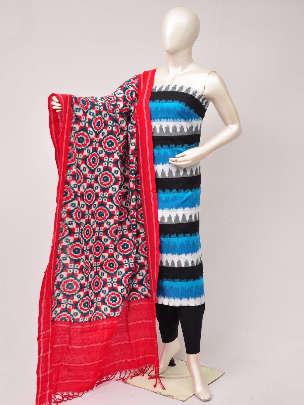 Double Ikkat Designer Dress Material  [D80705714]