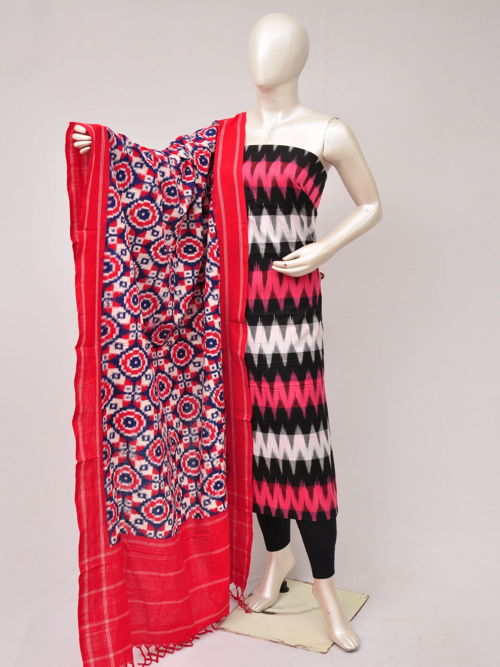 Double Ikkat Designer Dress Material  [D80705726]