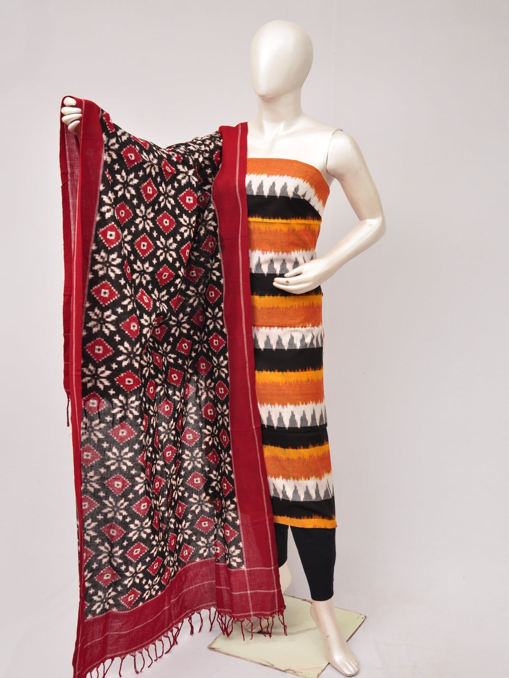 Double Ikkat Designer Dress Material  [D80705746]