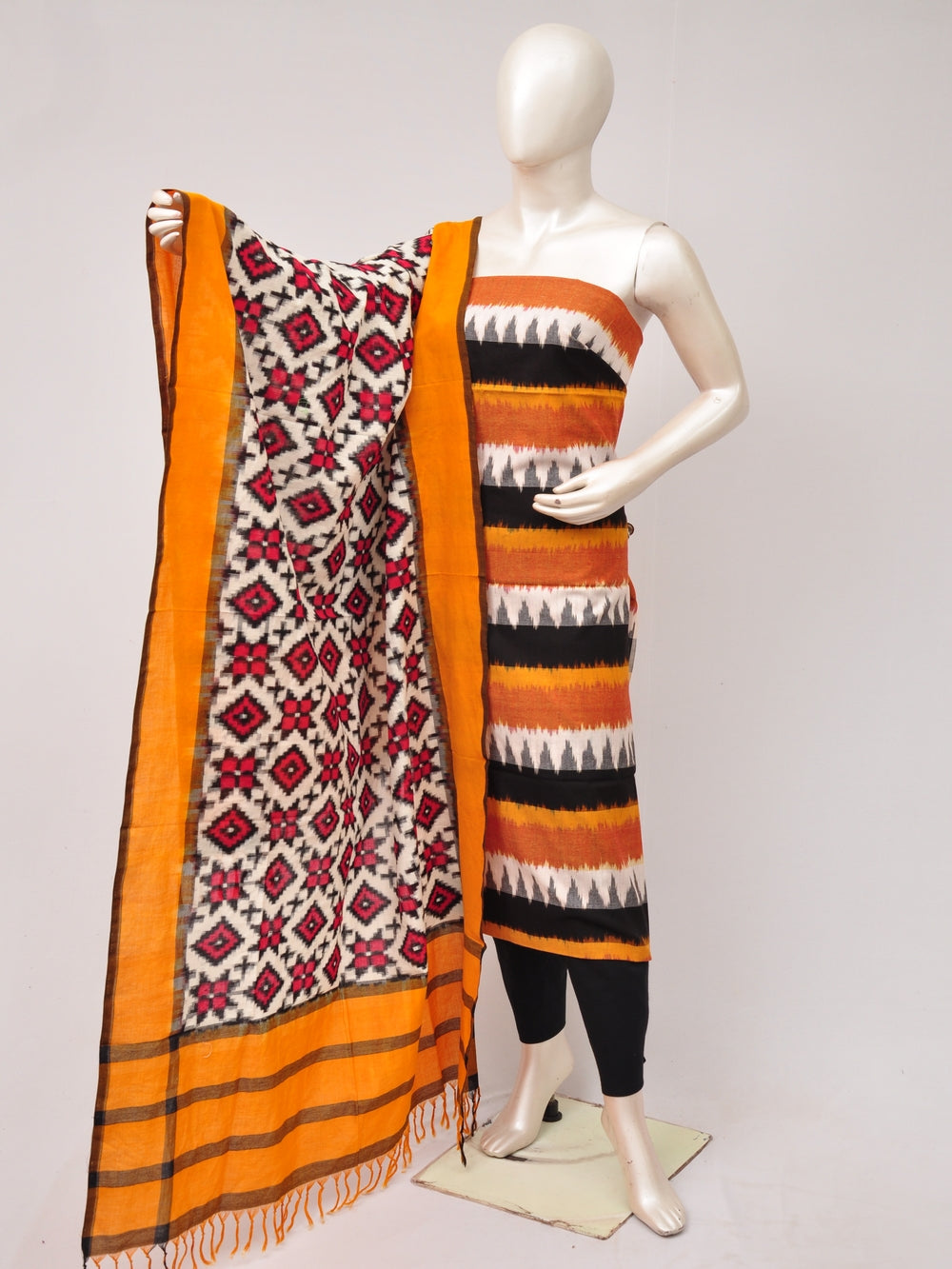 Double Ikkat Designer Dress Material  [D80705747]