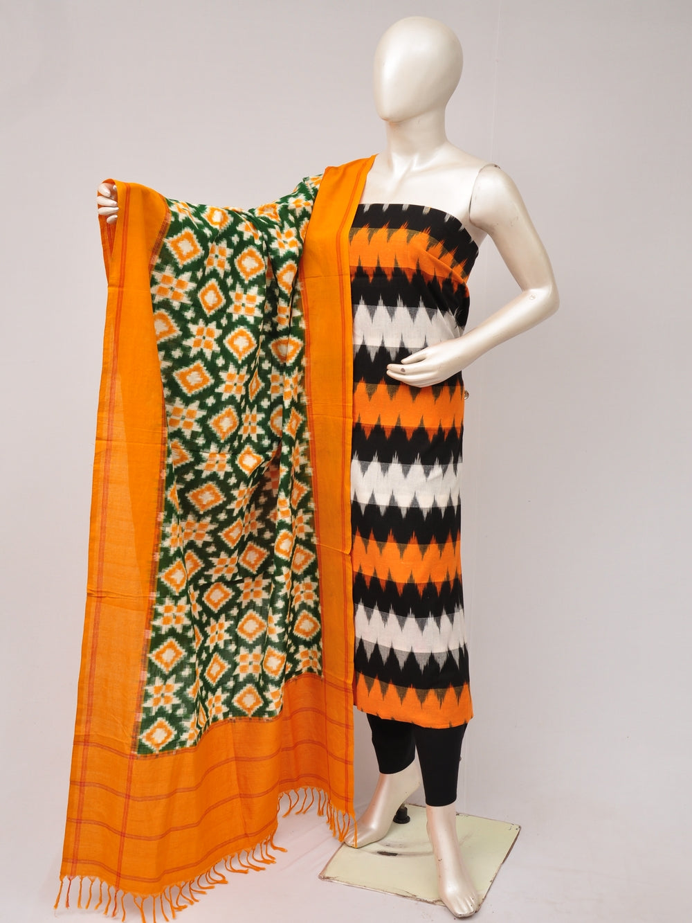 Double Ikkat Designer Dress Material  [D80705787]