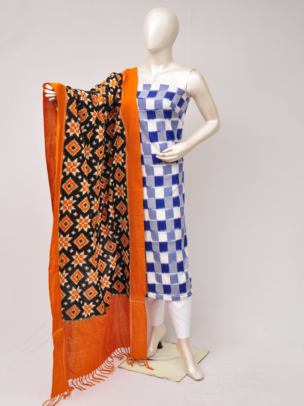 Double Ikkat Dress Material   [D80705816]