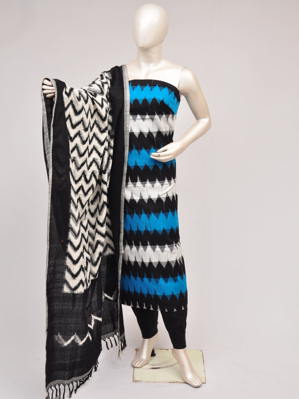 Double Ikkat Dress Material  [D80726910]