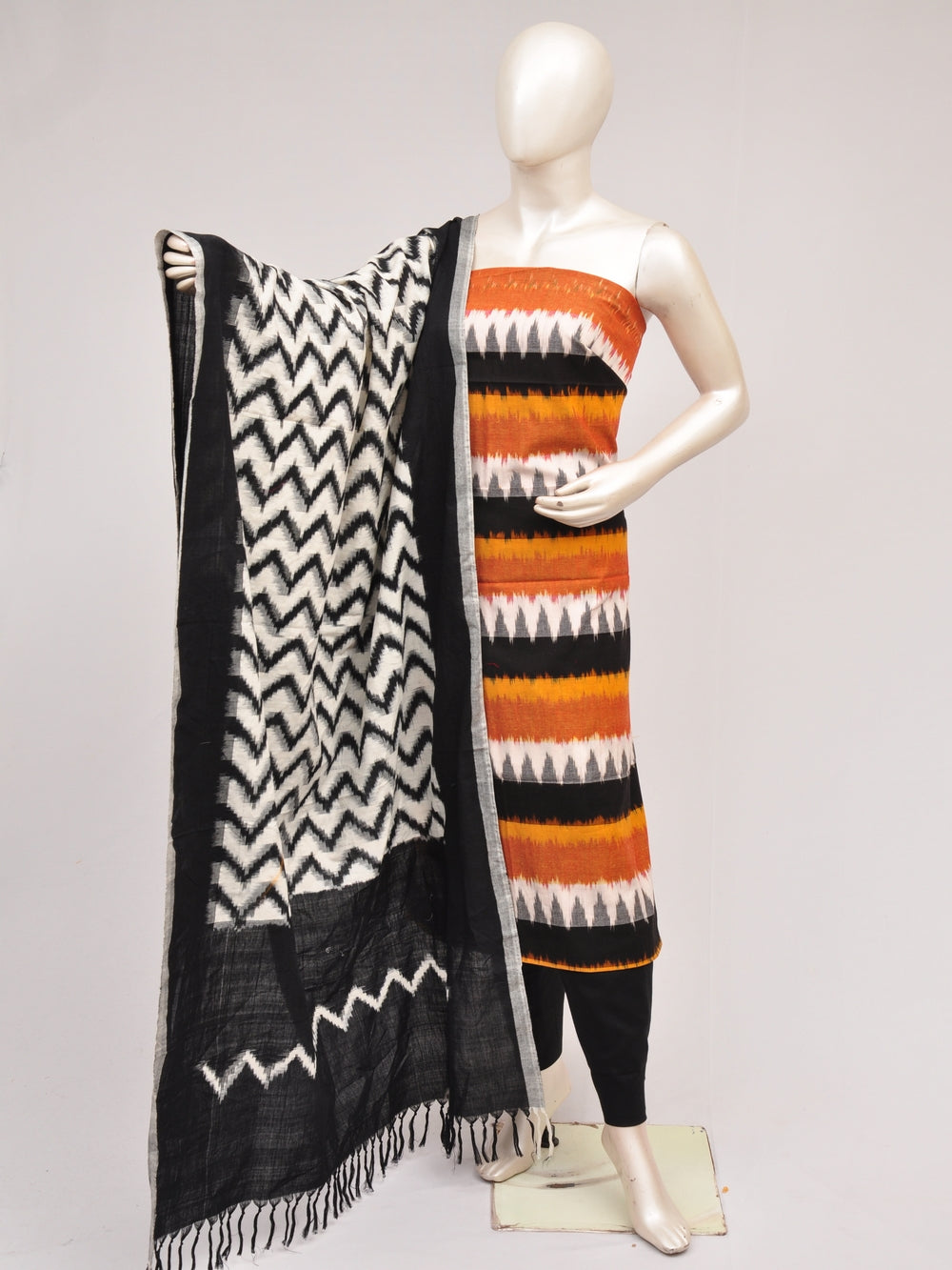 Double Ikkat Dress Material  [D80726912]