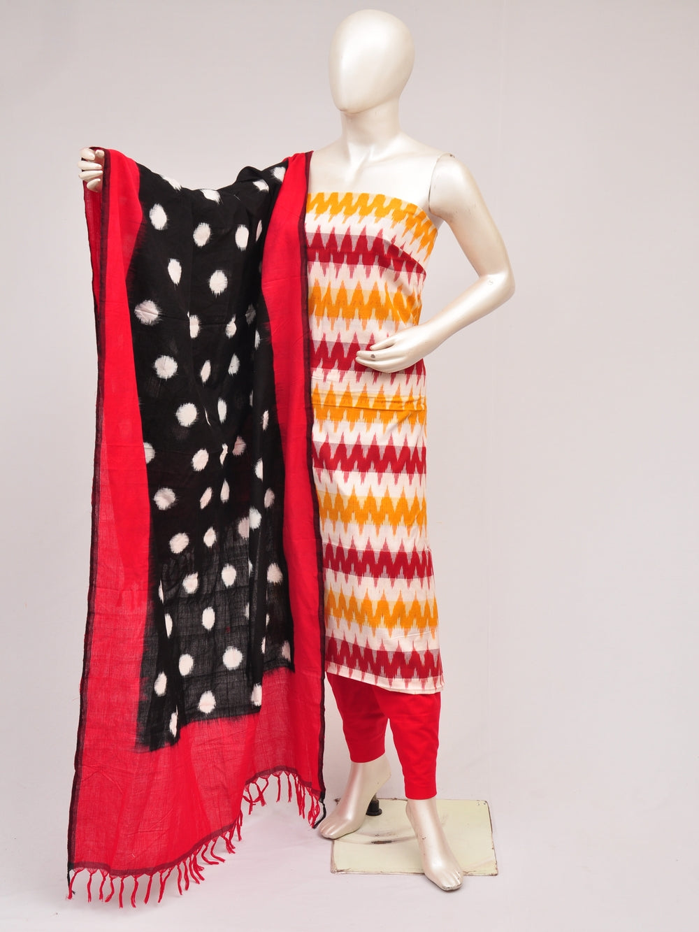 Double Ikkat Dress Material  [D80726915]