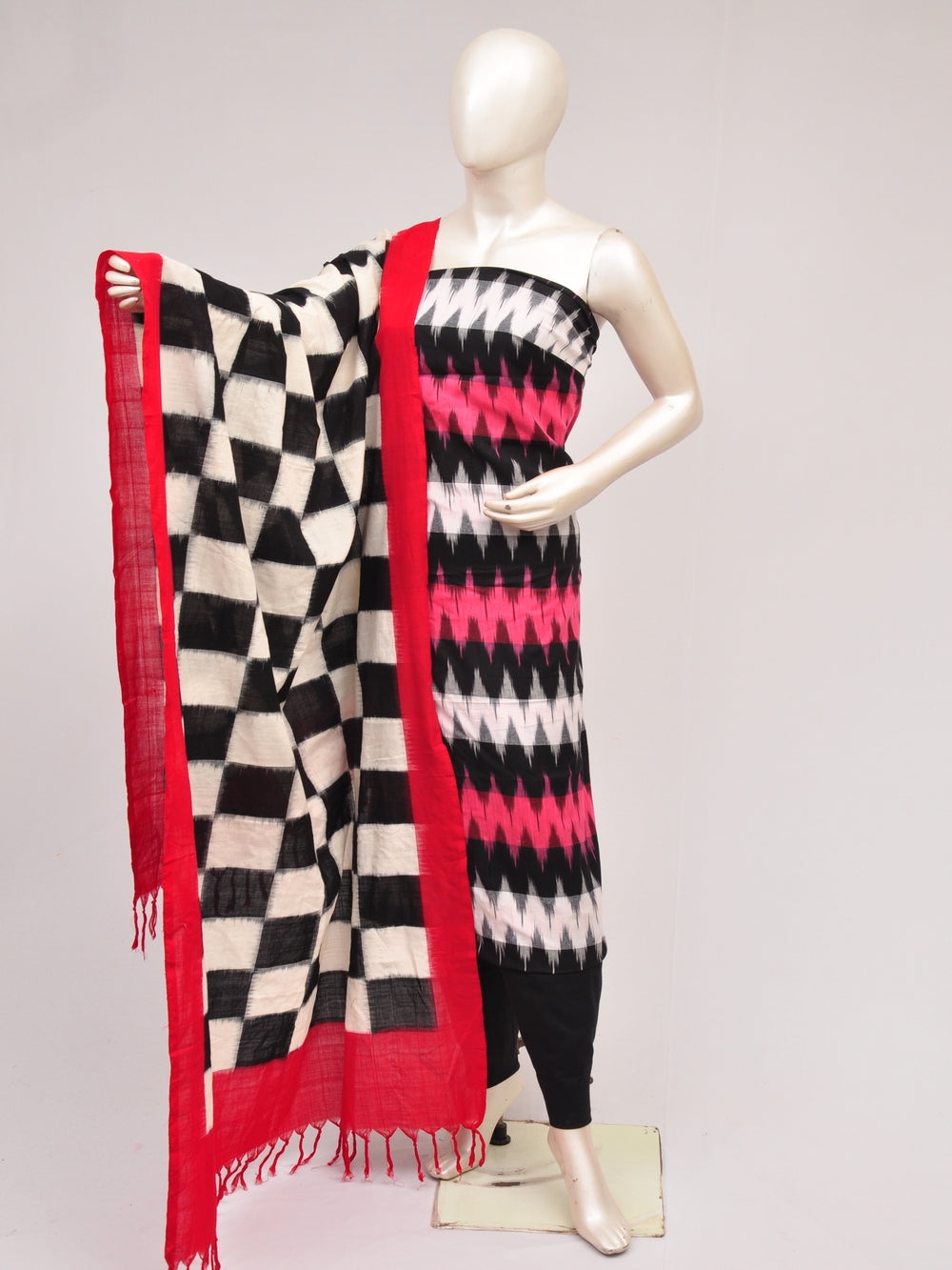 Double Ikkat Dress Material  [D80726925]