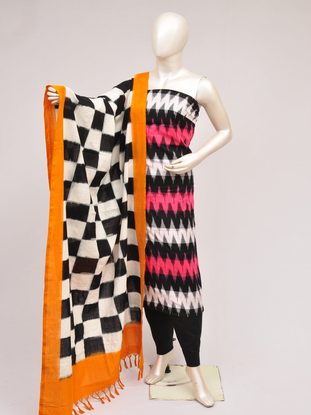 Double Ikkat Dress Material  [D80726926]
