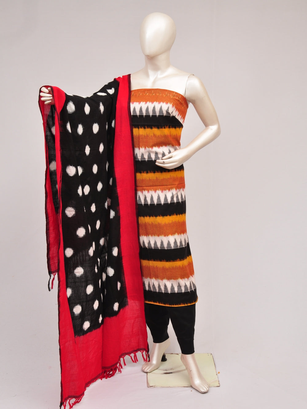 Double Ikkat Dress Material  [D80726928]