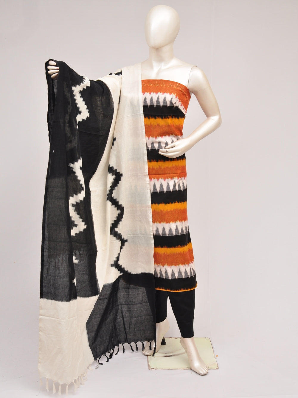Double Ikkat Dress Material  [D80726930]