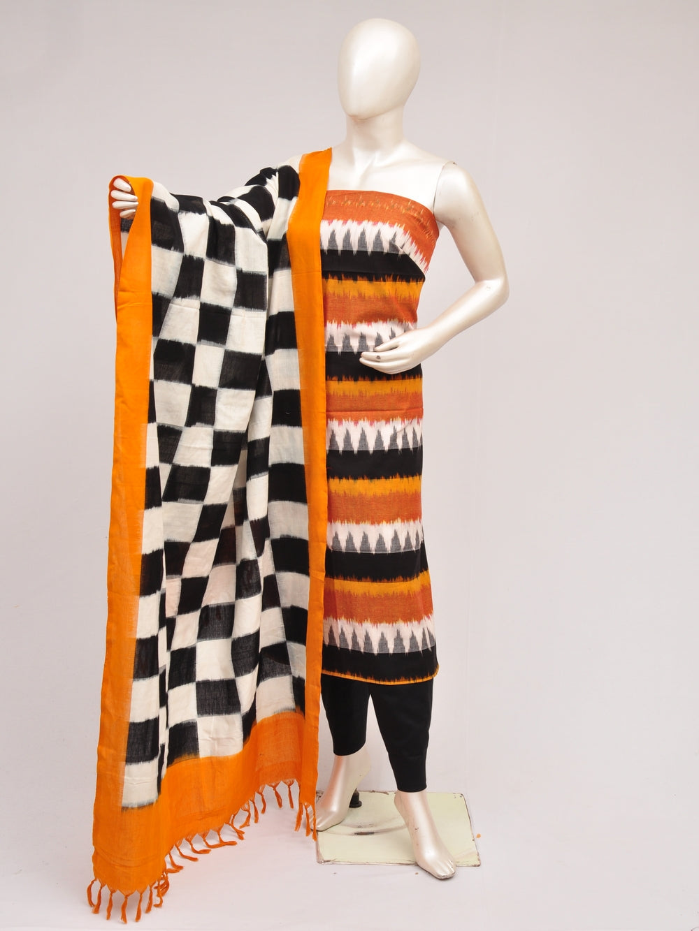 Double Ikkat Dress Material  [D80726931]